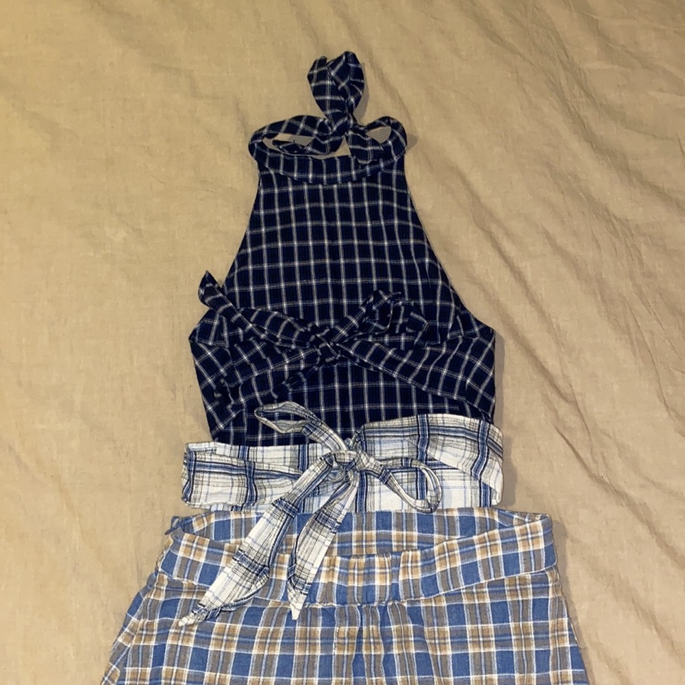 Urban Outfitters long plaid dress with beautiful unique back! - Picture 7 of 8